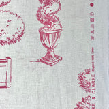 CLARKE & CLARKE - Topiary Pink - Linen Fabric