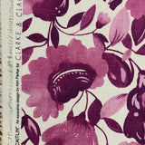 CLARKE & CLARKE - Caitlin Purple - Linen Fabric
