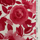 CLARKE & CLARKE - Caitlin Pink - Linen Fabric