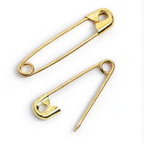 Safety pins, Assorted Brass
