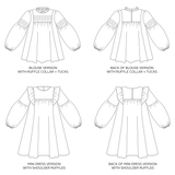 Marnie Blouse & Mini Dress - Paper Sewing Pattern